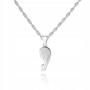 925 Srebrny łańcuszek medalik DEDYKACJA 40cm S1M14