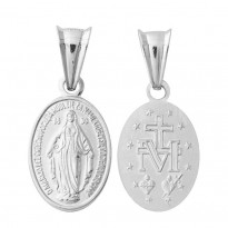 925 Srebrny Medalik Katolicki 925 1,47g 2,5cm M17