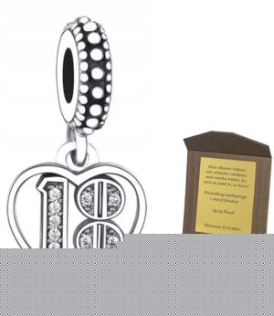 Charms srebro18 LAT do bransolet Pandora C119