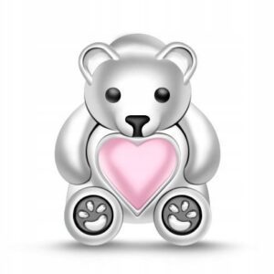 Charms MIŚ do bransolet modułowych SREBRO C254