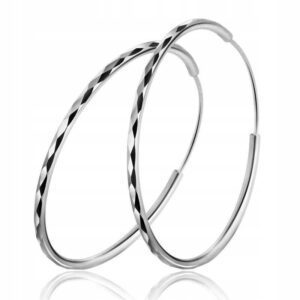 Srebrne kolczyki KOŁA średnica 4cm K253