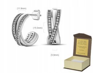 Srebrne kolczyki próba 925 K263