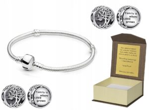 Bransoleta modułowa 17cm do CHARMS + GRATIS B181