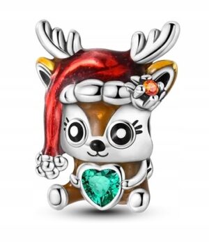 CHARMS srebro Święta Mikołajki prezent Mikołaj do bransolet zawieszka C538