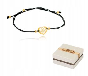 Bransoletka Złota Ażurowe Serce BZ25