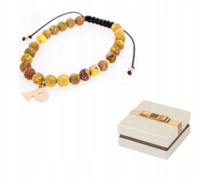 Złoto 585 Bransoletka Złota Duża Literka od A - Z 14 karatów BZ44