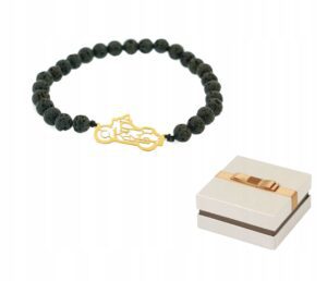 Złoto 585 Bransoletka Dla Mężczyzny Motor Motocykl Chopper 14 karatów BZ39