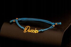 Złota Bransoletka Imię Dworka 14 karatów BZ48