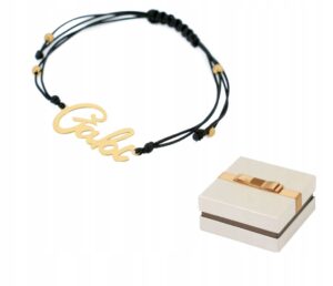 Złoto 585 Złota Bransoletka Imię Gabi, Gabriela, Gabrysia 14 karatów BZ49