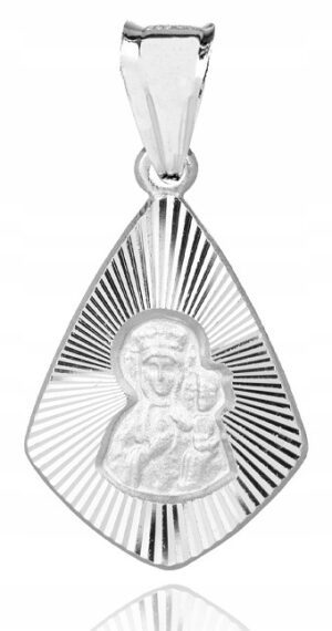925 Srebrny Medalik Katolicki 925 2,08g 2,8cm M48