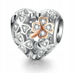 CHARMS SERCE KONICZYNKA do bransolet modułowych zawieszka srebro C417