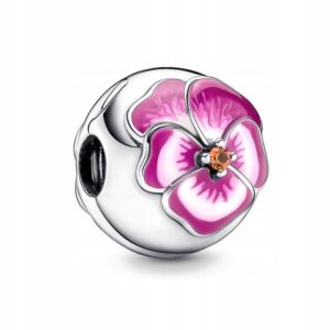 CHARMS ORCHIDEA STORCZYK KLIPS do bransolet zawieszka srebro C232