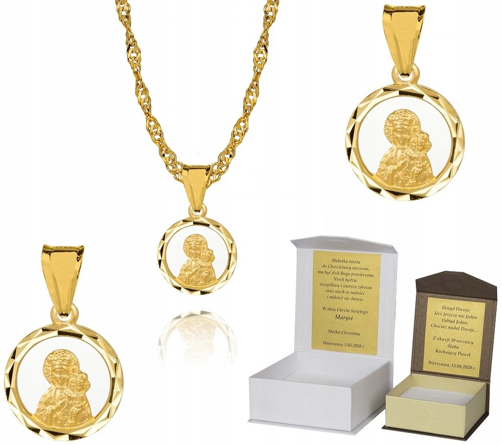 7. Srebrne łańcuszki pozłacane