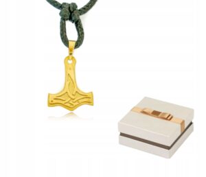Naszyjnik Zawieszka Złoty Młot Thora Mjolnir 14 kt ZN03